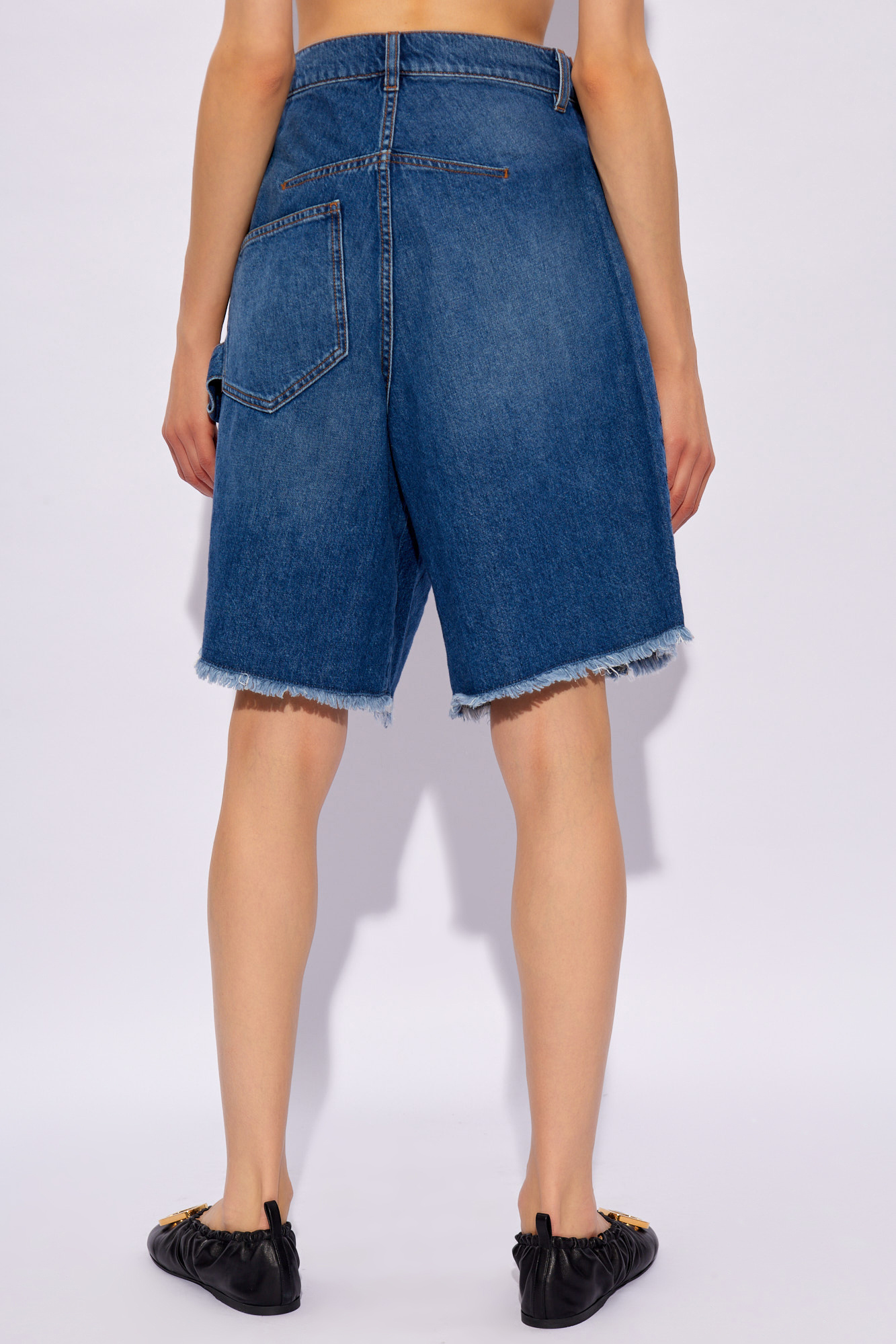 Navy blue Denim shorts with logo JW Anderson - Jeans taglie